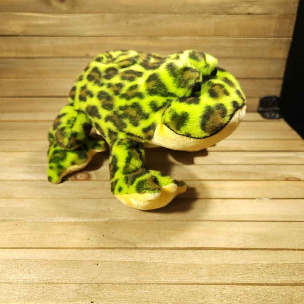 Ganz Webkinz Bullfrog Plush Stuffed Green Frog Animal HM114 No Code Toy